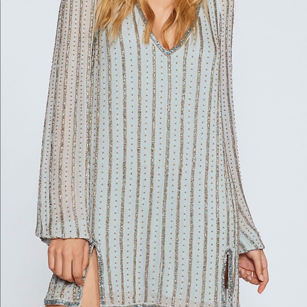 Free People Black Magic Mini Dress